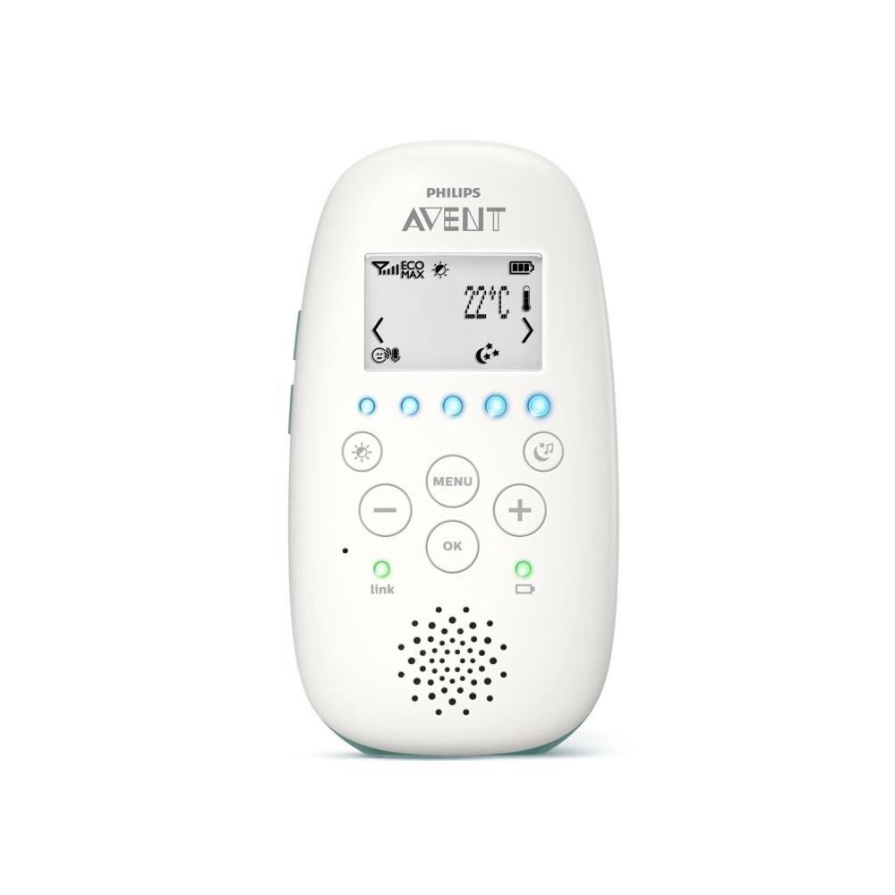 marque generique - BABY PHONE - ECOUTE BEBE SCD731/26 Ecoute-bébé DECT LCD - Bleu et blanc - Babyphone connecté