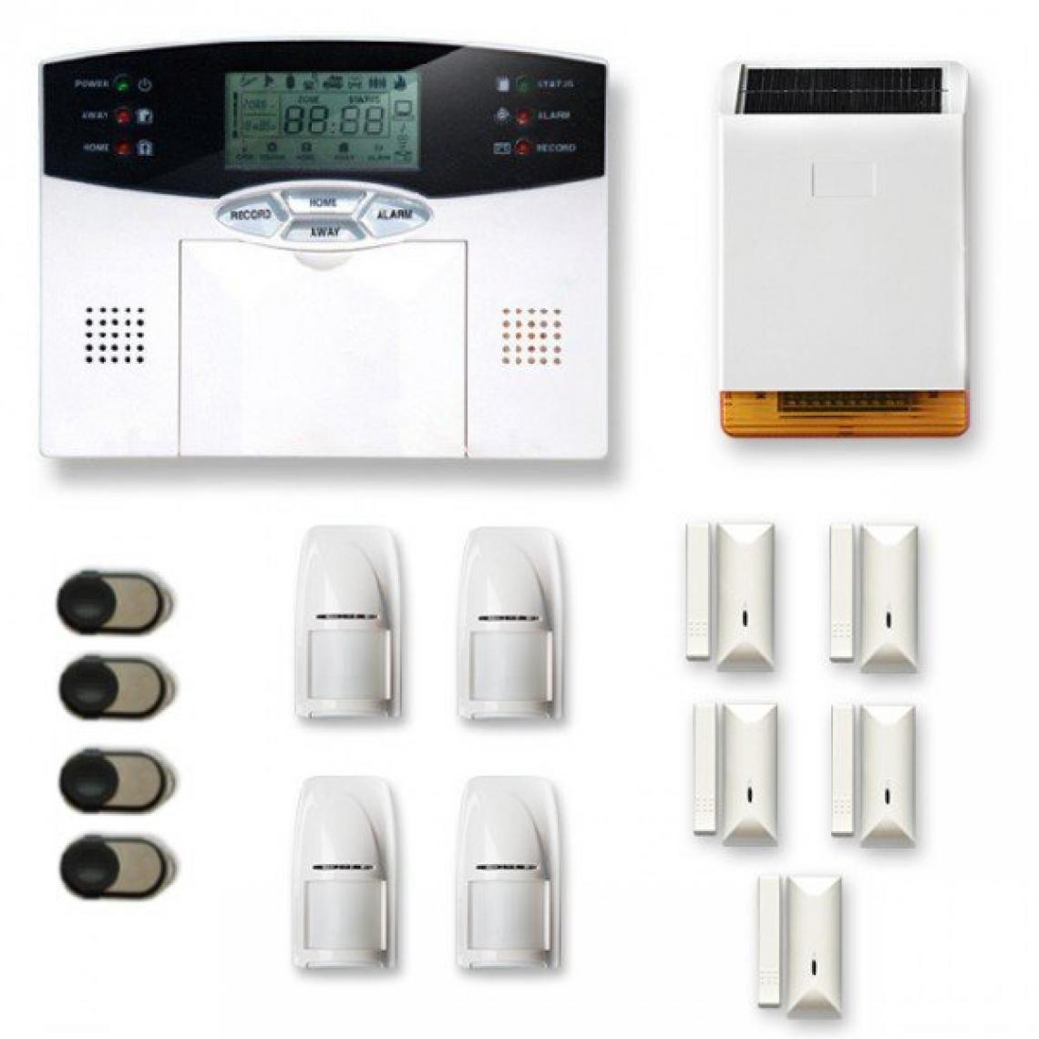 Tike Securite - Alarme maison sans fil MN25 Compatible Box internet - Alarme connectée