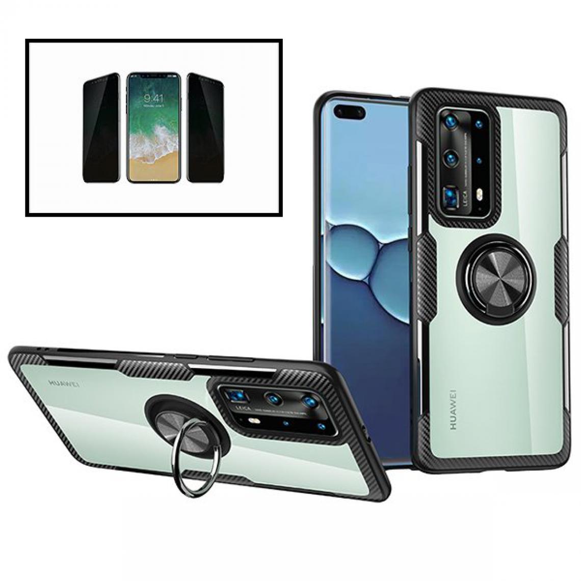 Phonecare - Kit de Verre Trempé 5D Anti-Spy / Intimité + Coque 3x1 Clear Armor - Huawei Nova 7i - Coque, étui smartphone
