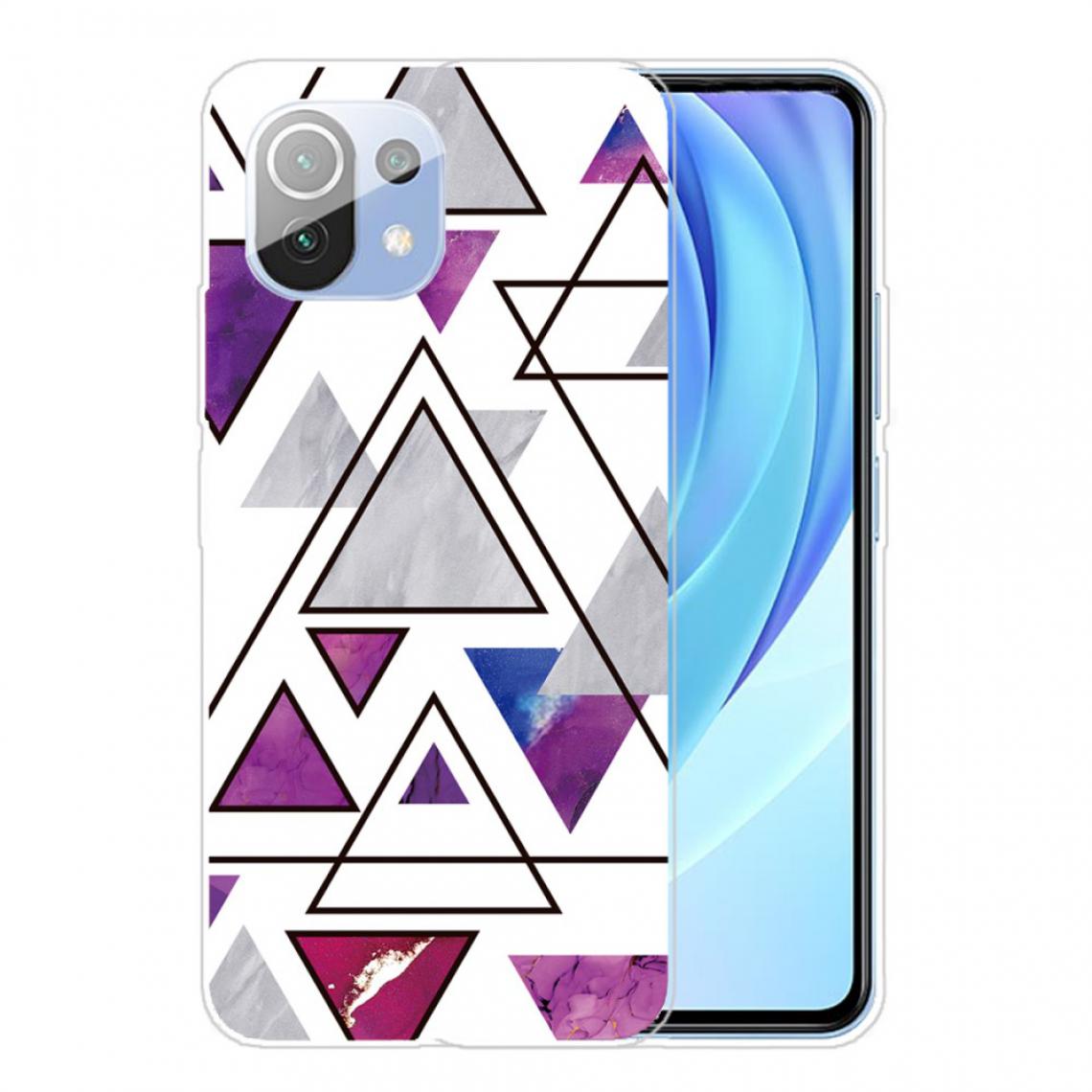 Other - Coque en TPU Motif de marbre triangulaire souple style C pour votre Xiaomi Mi 11 - Coque, étui smartphone