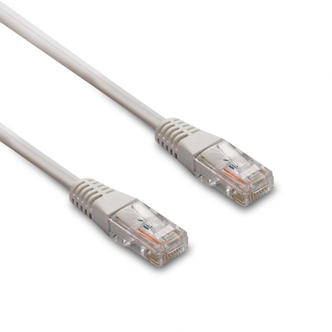 Metronic - Câble Ethernet RJ45 CAT 5e mâle/mâle droit - UTP 10 m - Autres accessoires smartphone