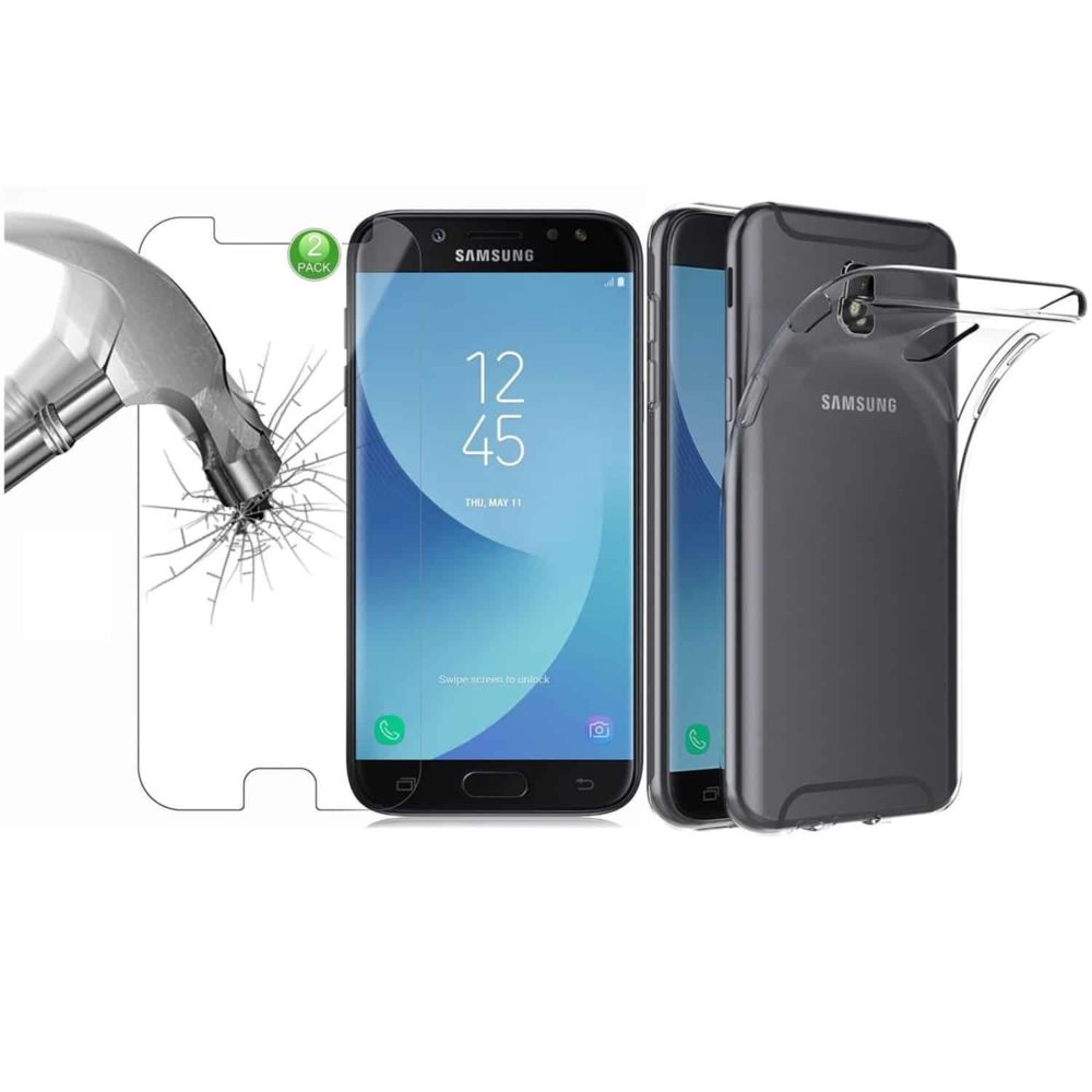 Ipomcase - Coque de protection pour Samsung Galaxy J7 2017 avec Protection d'écran en Verre Trempé - Coque, étui smartphone