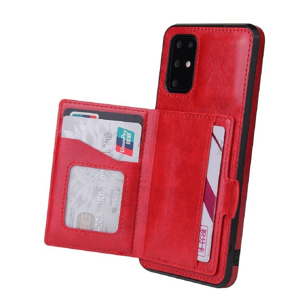 Other - Coque en TPU avec béquille et porte-carte rouge pour votre Samsung Galaxy S20 FE/S20 FE 5G - Coque, étui smartphone
