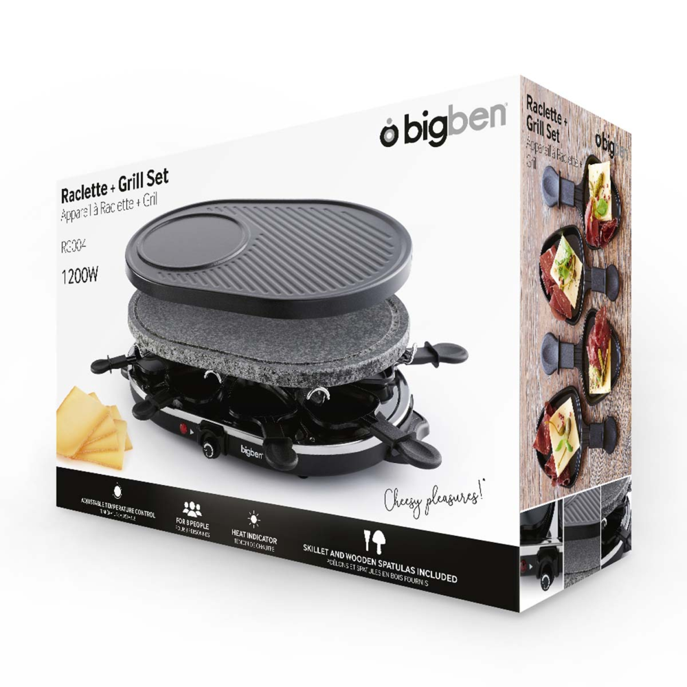 Bigben Interactive - Bigben Interactive - Appareil à raclette et grill Bigben Interactive RG004 - Cuisson festive