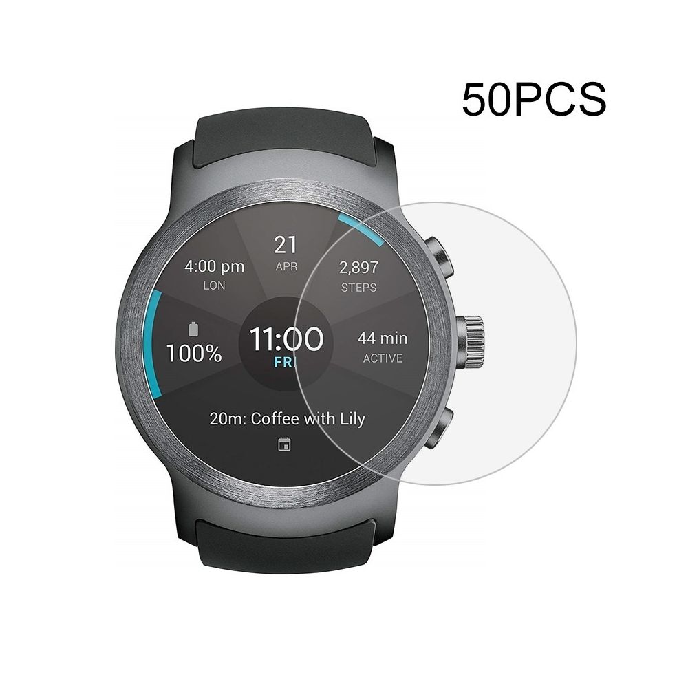 Wewoo - Protection écran 50 PCS pour LG Watch Sport 0.26mm 2.5D film de verre trempé - Accessoires montres connectées