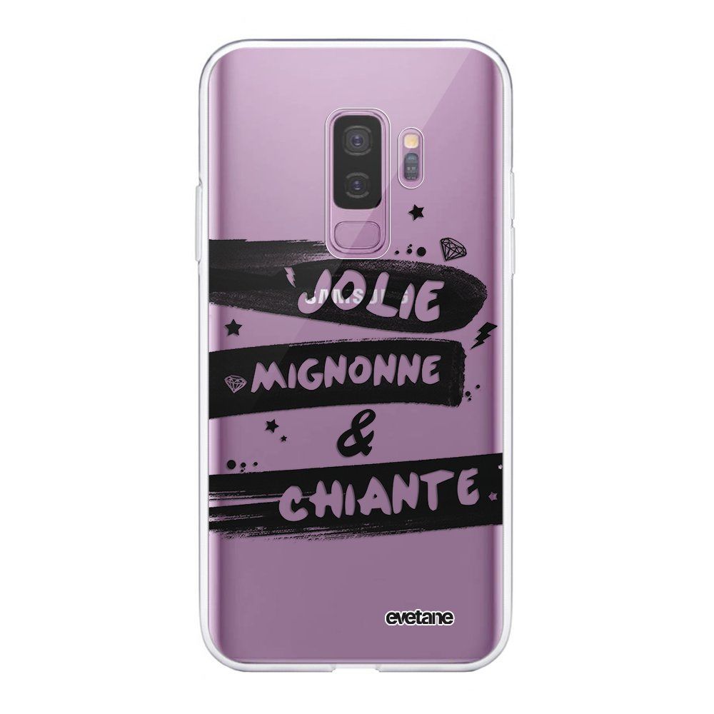 Evetane - Coque Samsung Galaxy S9 Plus souple transparente Jolie Mignonne et chiante Motif Ecriture Tendance Evetane. - Coque, étui smartphone
