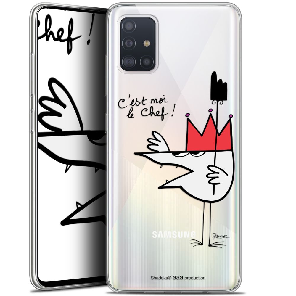 Caseink - Coque Pour Samsung Galaxy A51 (A515) (6.5 ) [Gel HD Collection Les Shadoks ? Design Le Chef - Souple - Ultra Fin - Imprimé en France] - Coque, étui smartphone