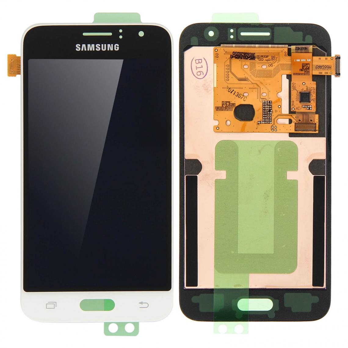 Samsung - Ecran LCD + Vitre Tactile Original Samsung Galaxy J1 2016 - Blanc - Autres accessoires smartphone