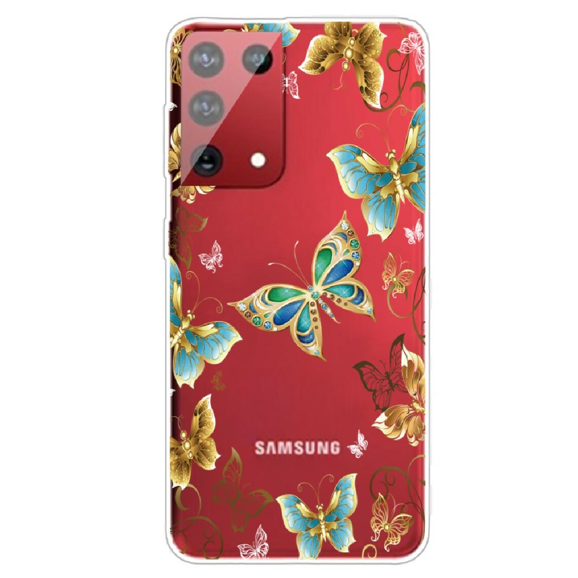 Other - Coque en TPU impression de motifs de style chaud papillons d'or pour votre Samsung Galaxy S30 Ultra - Coque, étui smartphone
