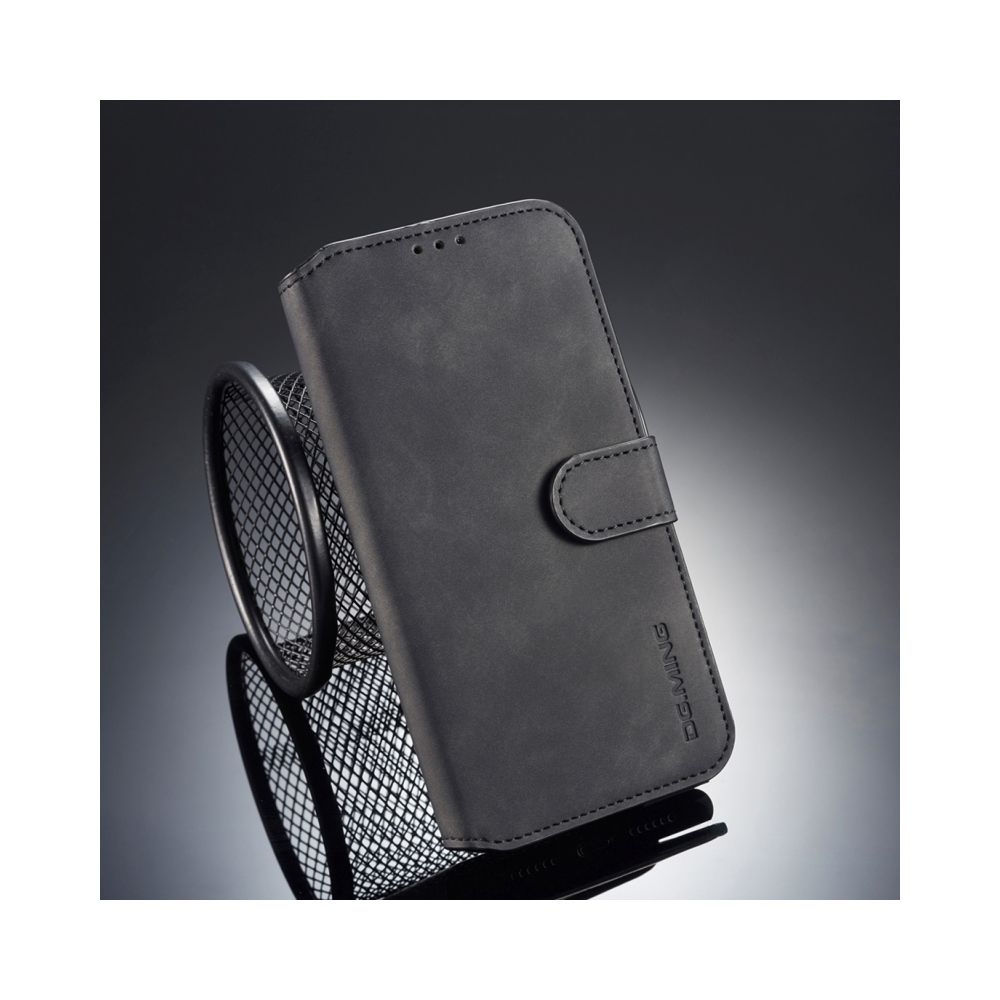 Wewoo - Housse Coque Etui à rabat horizontal côté huile pour iPhone XR, avec porte-cartes (noir) - Coque, étui smartphone