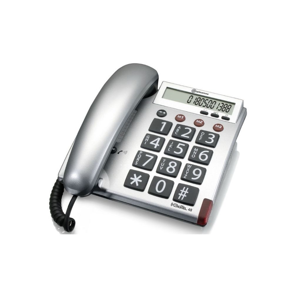 Amplicomms - Téléphone filaire Bigtel 48 AMPLICOMMS - Téléphone fixe filaire