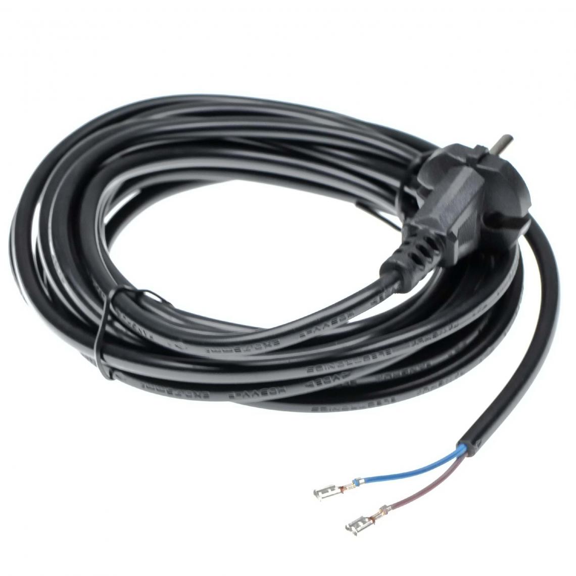 Vhbw - vhbw Câble électrique compatible avec Kärcher A2004, A2014, A2024, A2054, A2201, A2254 aspirateurs - 6 m, 4000 W - Accessoire entretien des sols
