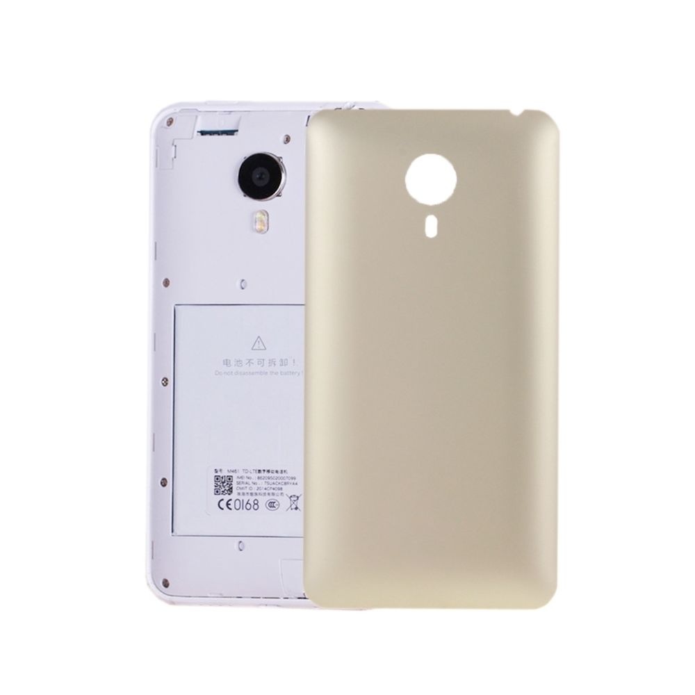 Wewoo - Coque arrière or pour Meizu MX4 pièce détachée remplacement de la couverture arrière de la batterie - Autres accessoires smartphone