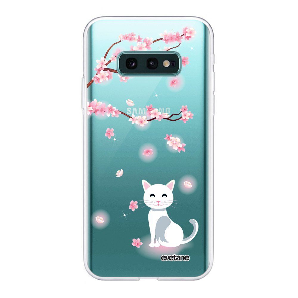 Evetane - Coque Samsung Galaxy S10e 360 intégrale transparente Chat et Fleurs Ecriture Tendance Design Evetane. - Coque, étui smartphone