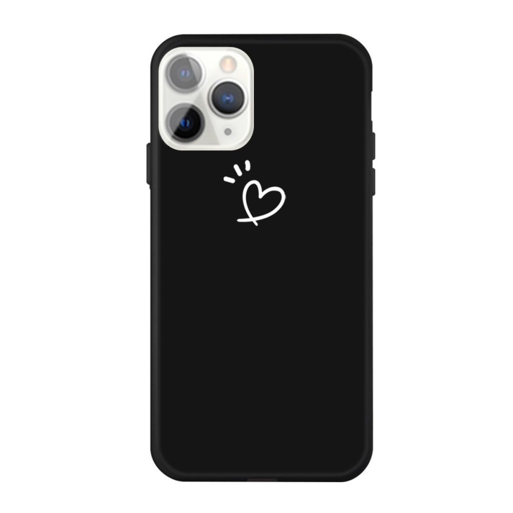 marque generique - Coque en TPU amour coeur motif impression mat noir pour votre Apple iPhone 11 Pro 5.8 pouces - Coque, étui smartphone