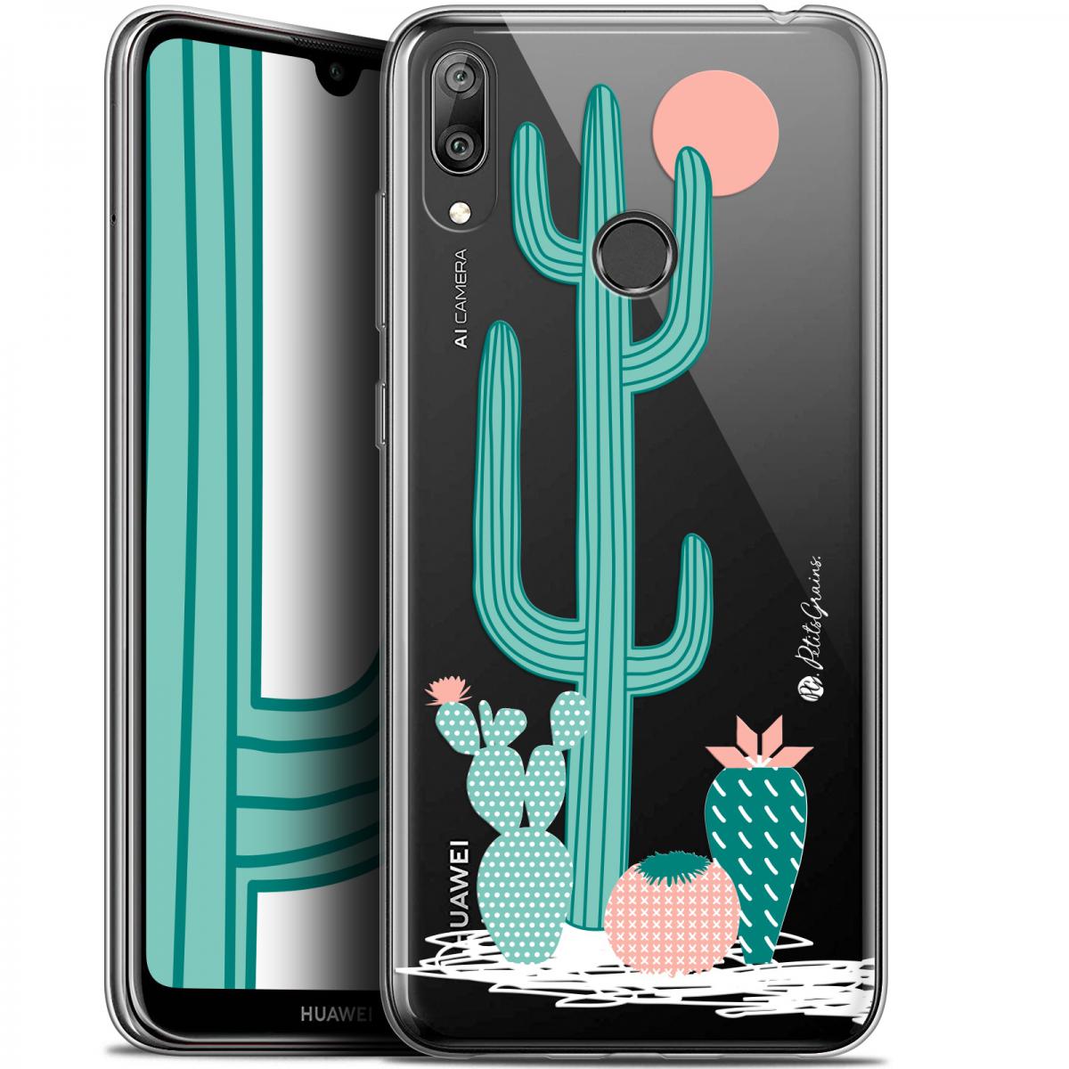 Caseink - Coque Pour Huawei Y7 / Prime / Pro 2019 (6.26 ) [Gel HD Collection Petits Grains ? Design A l'Ombre des Cactus - Souple - Ultra Fin - Imprimé en France] - Coque, étui smartphone