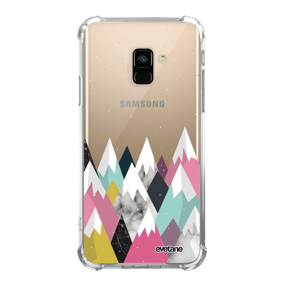 Evetane - Coque Samsung Galaxy A8 2018 anti-choc souple avec angles renforcés Montagnes Evetane - Coque, étui smartphone