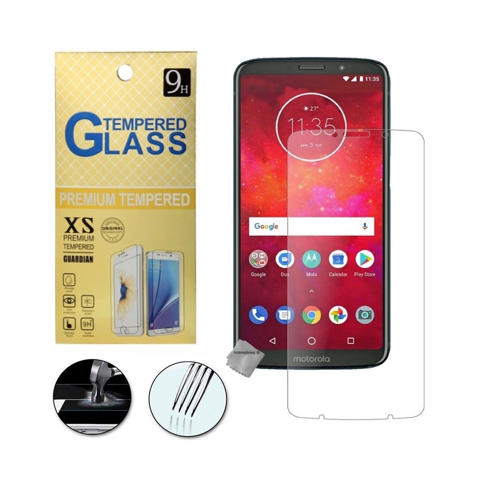 Htdmobiles - Film de protection vitre verre trempe transparent pour Motorola Moto Z3 Play - Protection écran smartphone