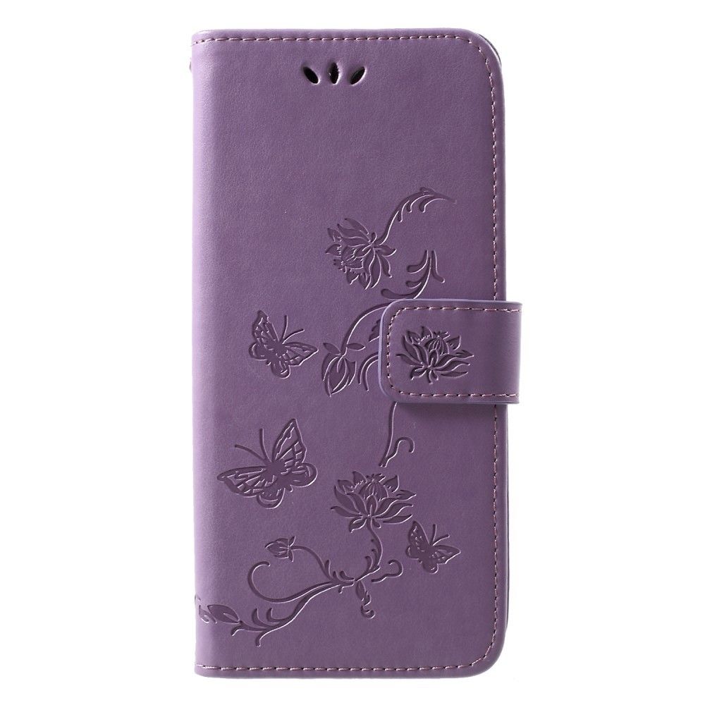 marque generique - Etui en PU fleur papillon avec support violet clair pour votre Huawei P30 Pro - Autres accessoires smartphone