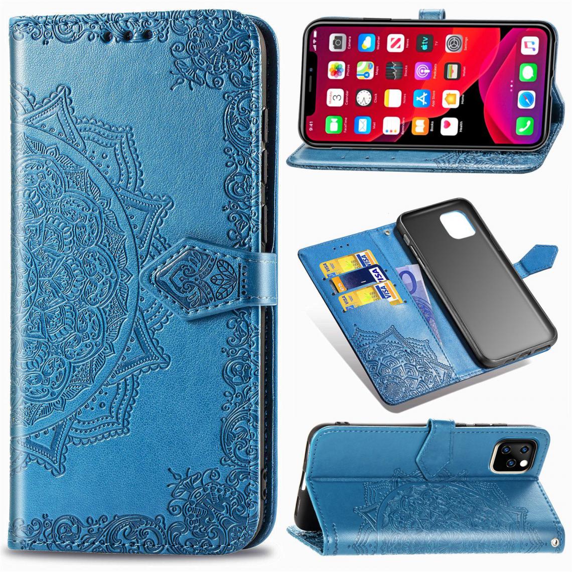 OtterBox - iPhone 12 Pro Housse Etui Coque de protection type portefeuille [Bleu] - Coque, étui smartphone