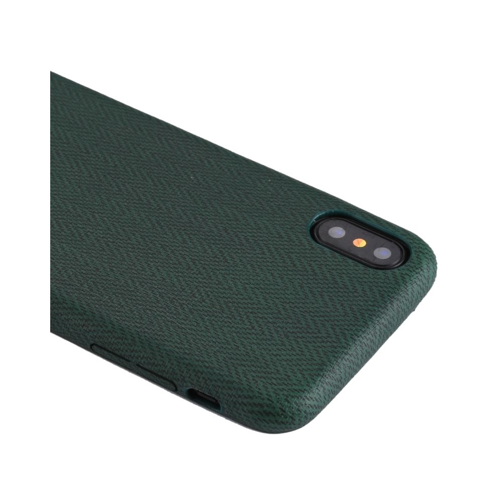 Wewoo - Coque vert pour iPhone X TPU Motif de vague de cas de couverture arrière de protection - Coque, étui smartphone