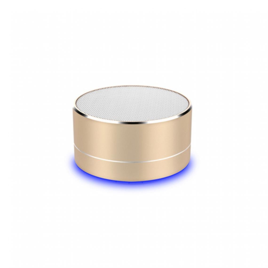 Shot - Enceinte Metal Bluetooth pour ONEPLUS 7 Smartphone Port USB Carte TF Auxiliaire Haut-Parleur Micro Mini (OR) - Autres accessoires smartphone
