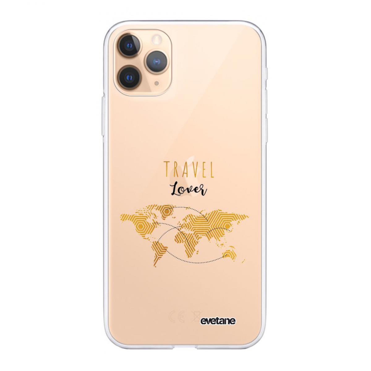 Evetane - Coque iPhone 11 Pro souple transparente Travel Lover Motif Ecriture Tendance Evetane - Coque, étui smartphone