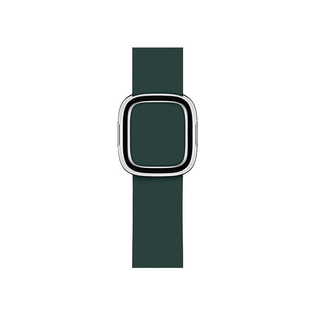 Apple - Bracelet Boucle moderne vert forêt cuir 38/40 mm - Small - MTQH2ZM/A - Accessoires Apple Watch