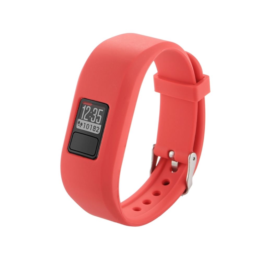 Wewoo - Bracelet rouge pour Garmin Vivofit 3 Montre Smartwatch en Silicone, Longueur: environ 24.2cm - Bracelet connecté
