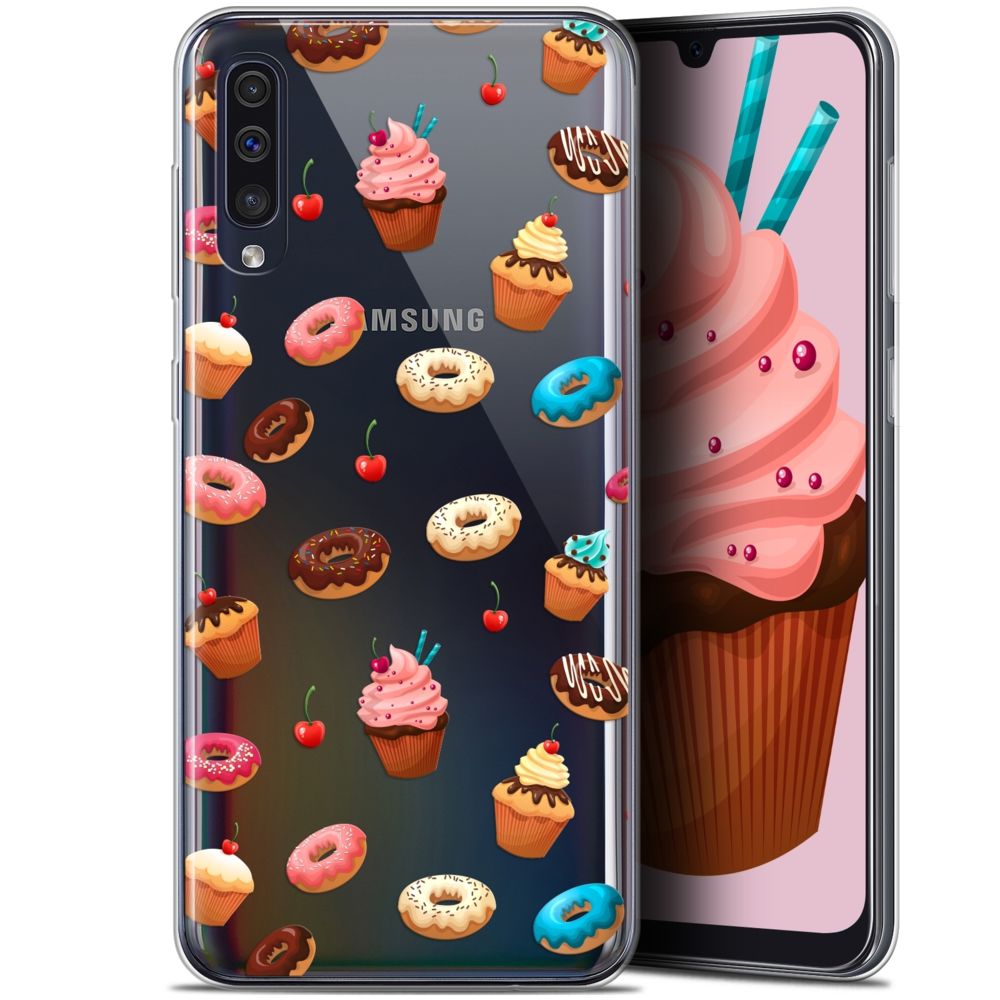 Caseink - Coque Pour Samsung Galaxy A50 (6.4 ) [Gel HD Collection Foodie Design Donuts - Souple - Ultra Fin - Imprimé en France] - Coque, étui smartphone