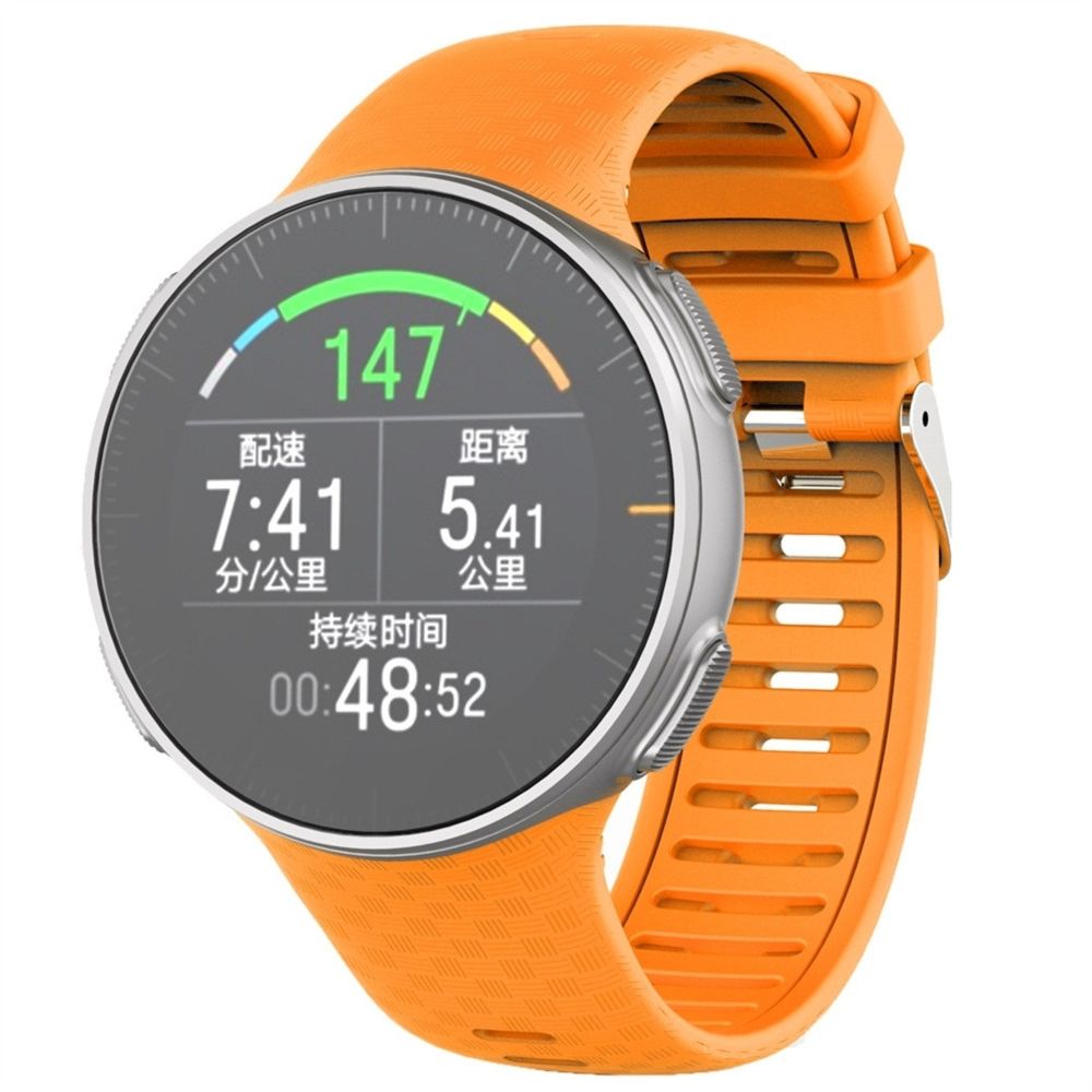 Wewoo - Bracelet pour montre connectée de remplacement Smartwatch en silicone Polar Vantage V orange - Bracelet connecté