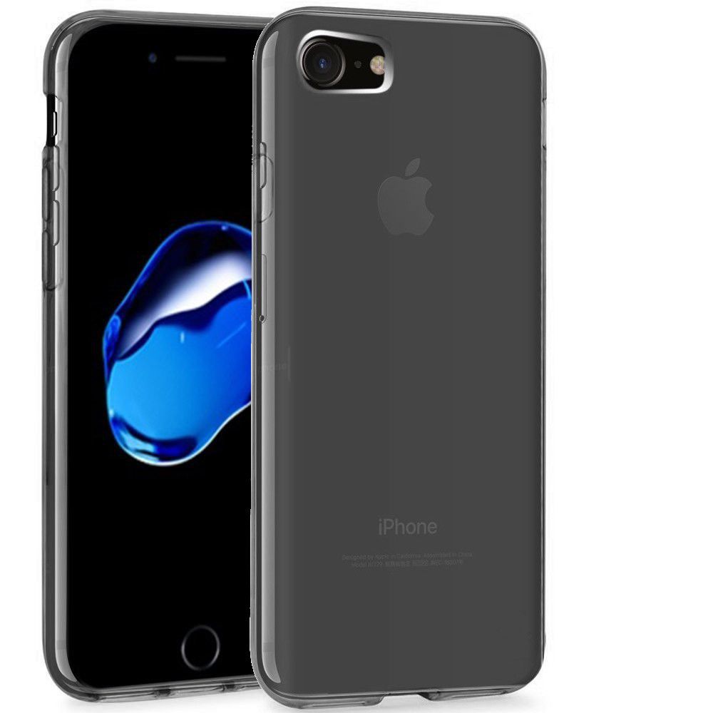 marque generique - Apple iPhone 8 (4.7) Housse Etui Housse Coque de protection Silicone TPU Gel Jelly - Noir - Autres accessoires smartphone