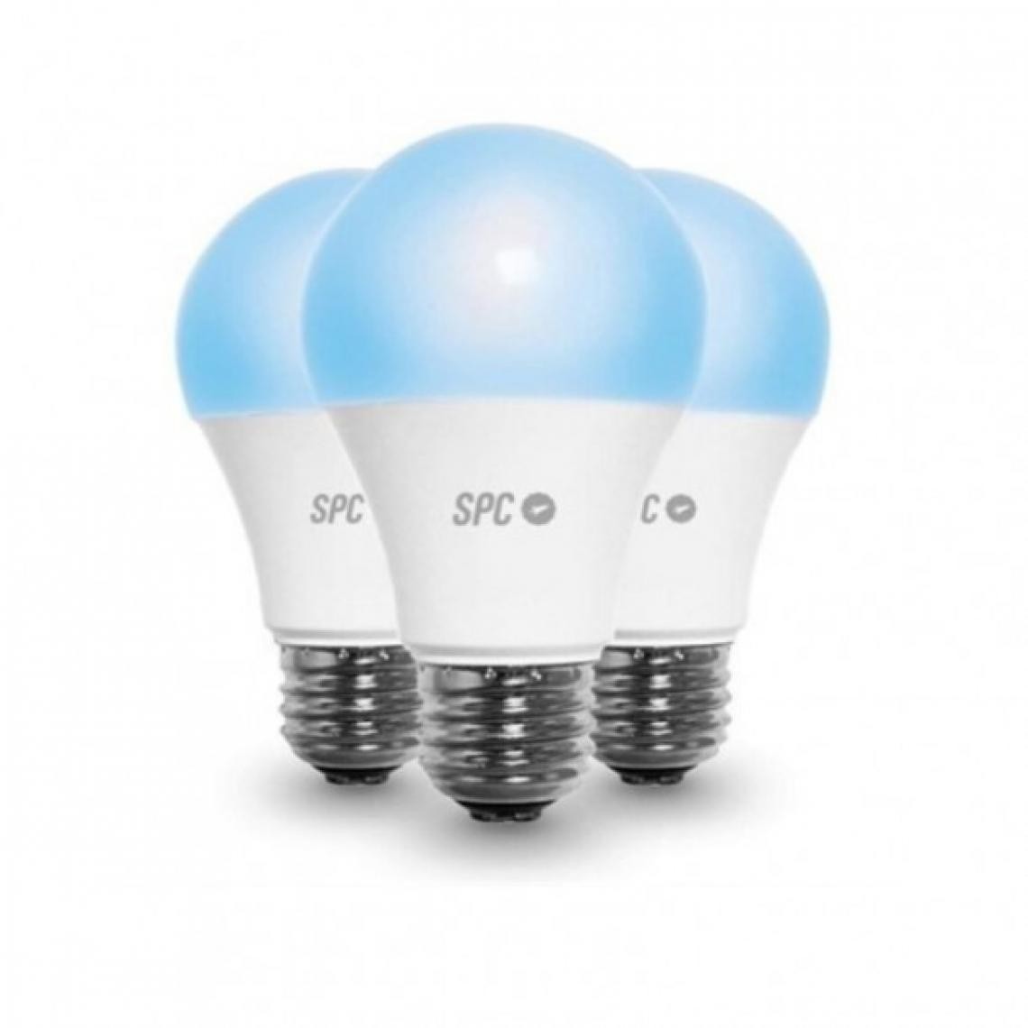 Spc - Ampoule à Puce SPC 6111B Aura 800 Wifi 10 W E27 75 W 2500K - 6500K (3 uds) - Lampe connectée