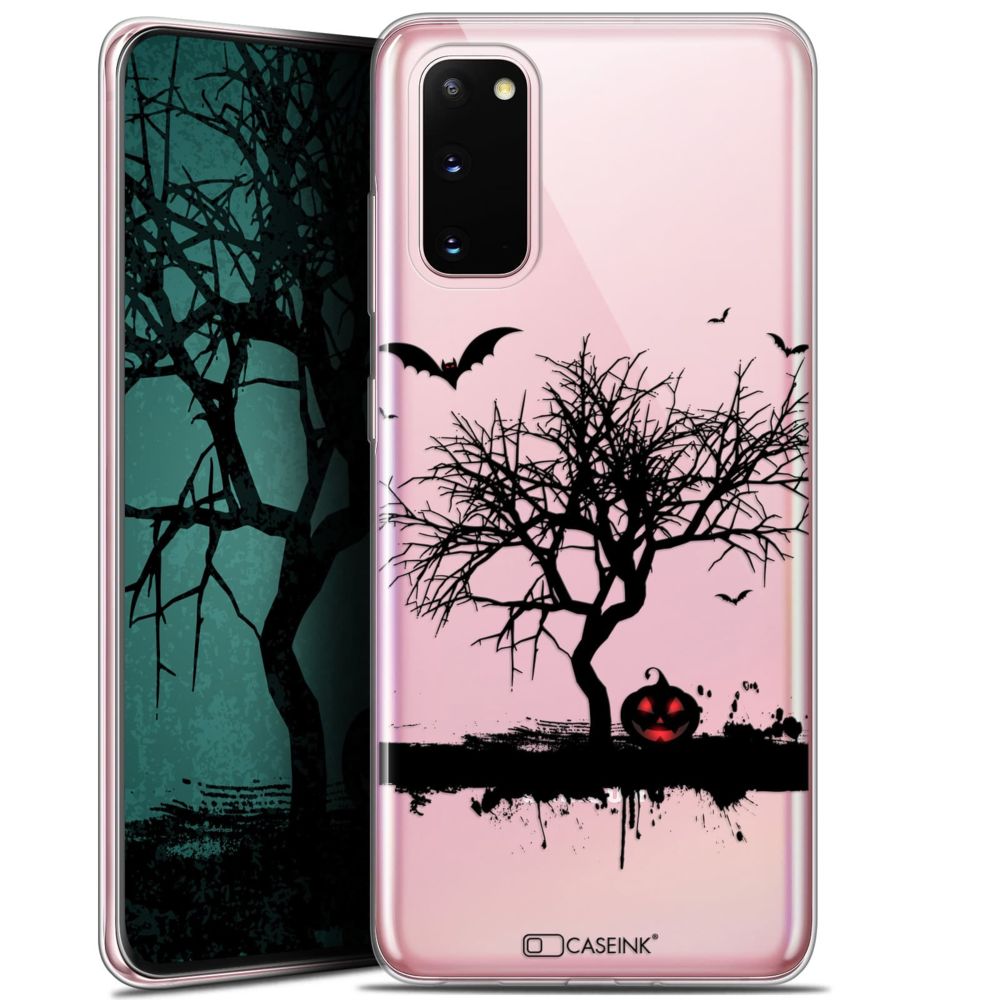 Caseink - Coque Pour Samsung Galaxy S20 (6.2 ) [Gel HD Collection Halloween Design Devil's Tree - Souple - Ultra Fin - Imprimé en France] - Coque, étui smartphone