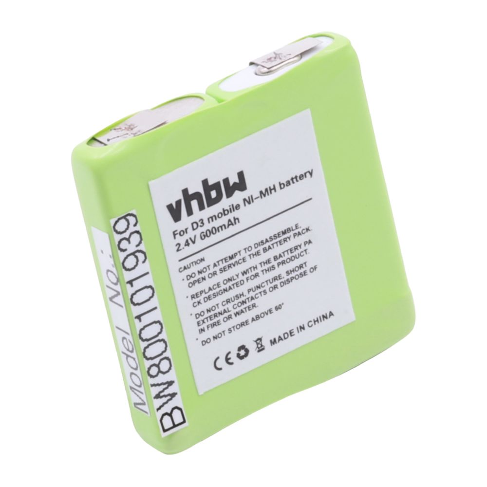 Vhbw - vhbw batterie 600mAh (2.4V) pour téléphone fixe sans fil Openphone 24, 28 comme 4999046235, NTTQ49MAE6. - Batterie téléphone