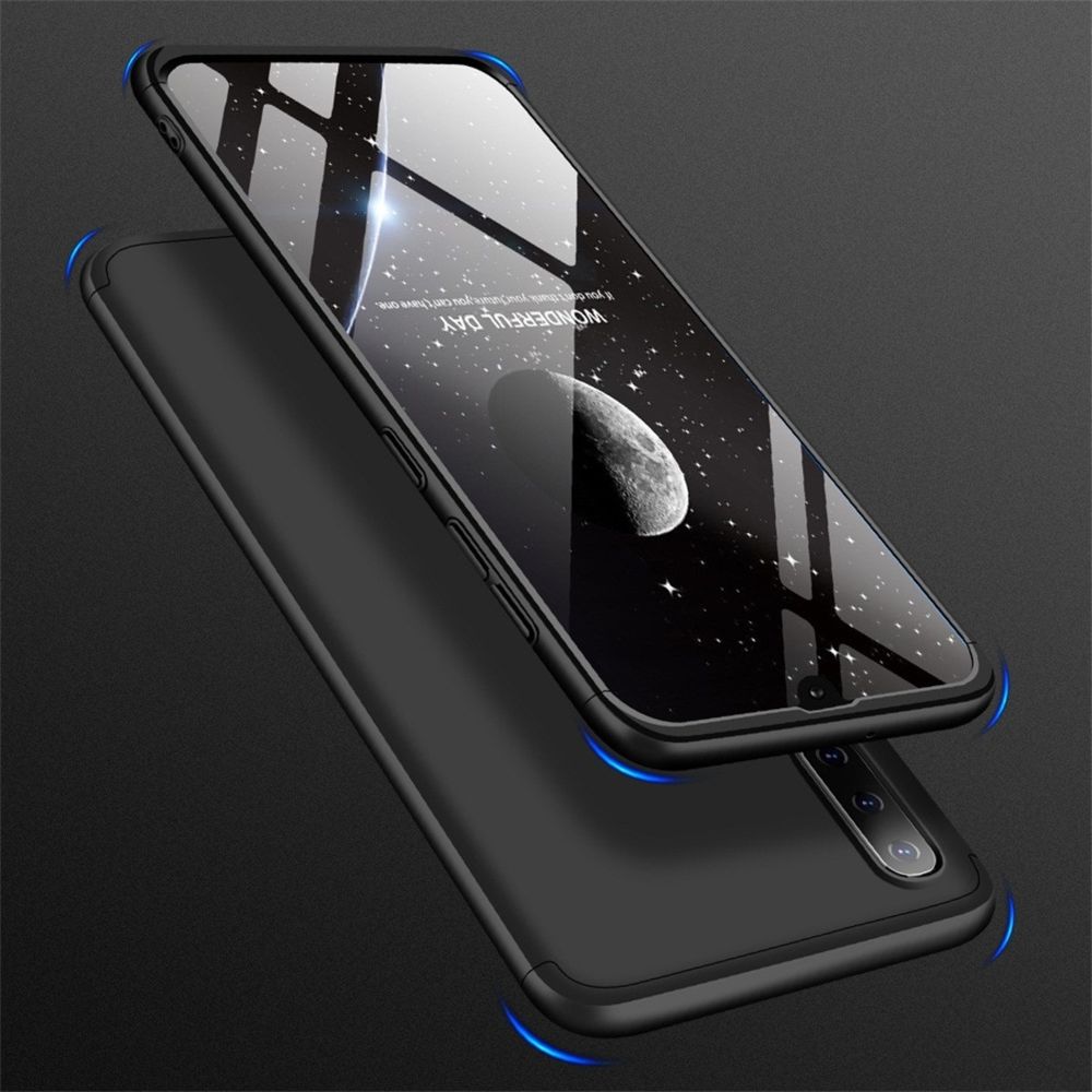 Wewoo - Coque Rigide Étui pour PC à couverture intégrale à trois étages Galaxy A50 noir - Coque, étui smartphone