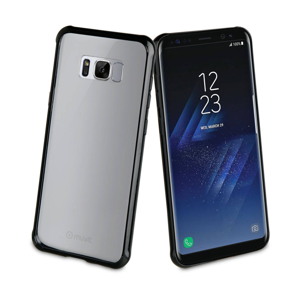 Muvit - Muvit Coque Crystal Bump Noir Pour Samsung Galaxy S8 Plus - Coque, étui smartphone