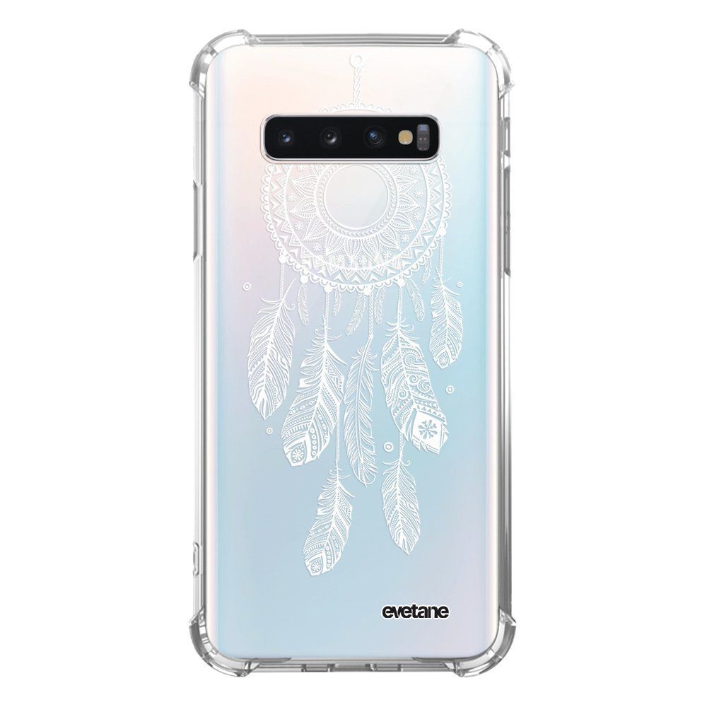Evetane - Coque Samsung Galaxy S10 anti-choc souple avec angles renforcés transparente Attrape reve blanc Evetane - Coque, étui smartphone