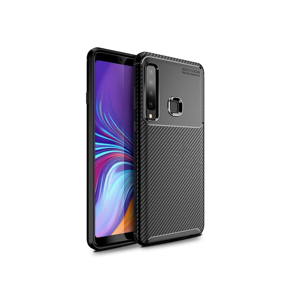 Wewoo - Coque TPU antichoc en fibre de carbone pour Galaxy A9s (Noir) - Coque, étui smartphone