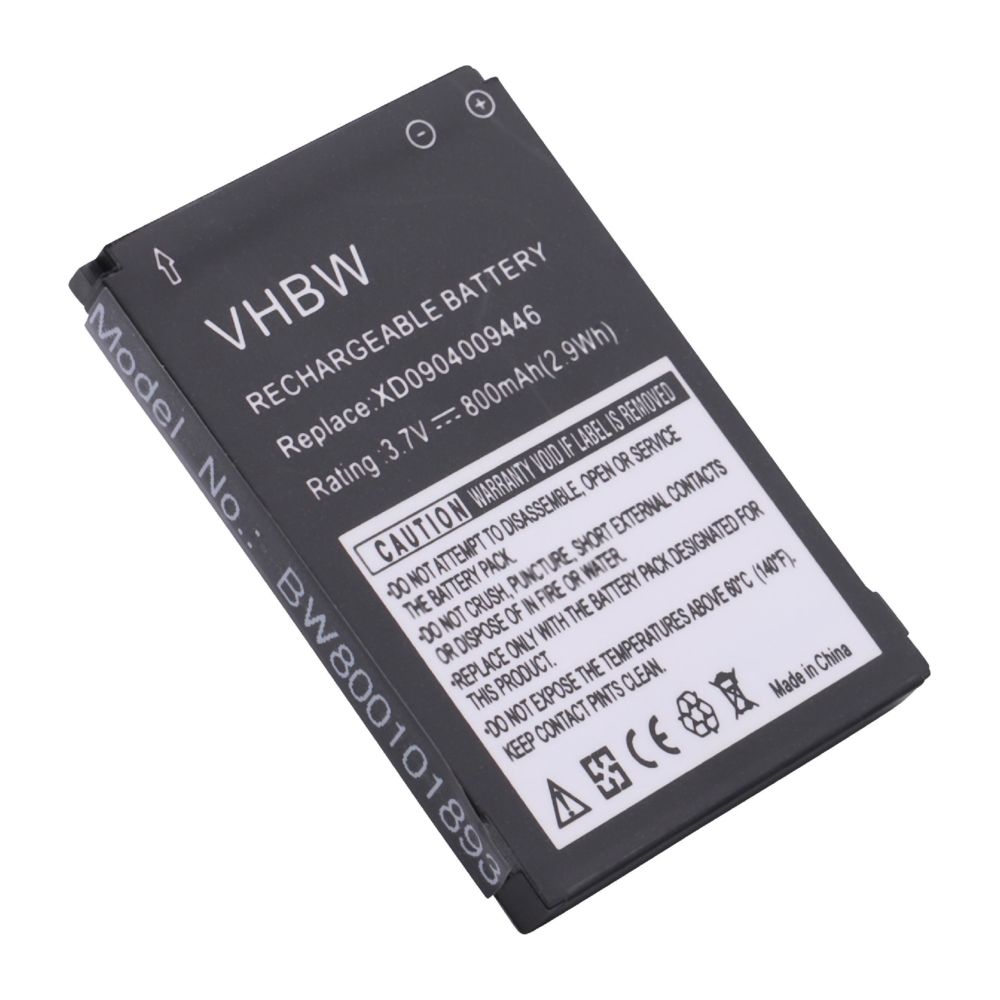Vhbw - Batterie LI-ION 800mAh pour DORO PhoneEasy 338, 345, 342, HandlePlus 334 remplace 01.10.CAREP0103, XD0904009446 - Batterie téléphone