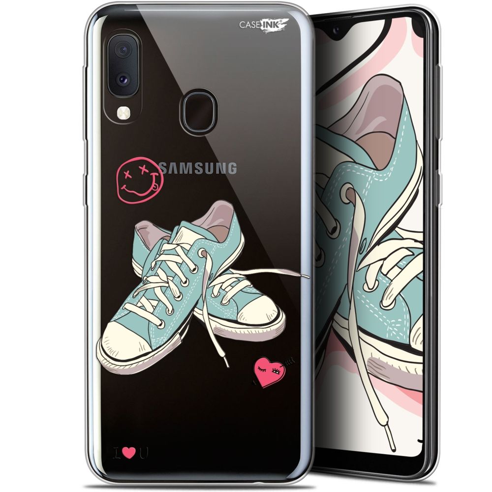 Caseink - Coque arrière Samsung Galaxy A20E (5.8 ) Gel HD [ Nouvelle Collection - Souple - Antichoc - Imprimé en France] Mes Sneakers d'Amour - Coque, étui smartphone