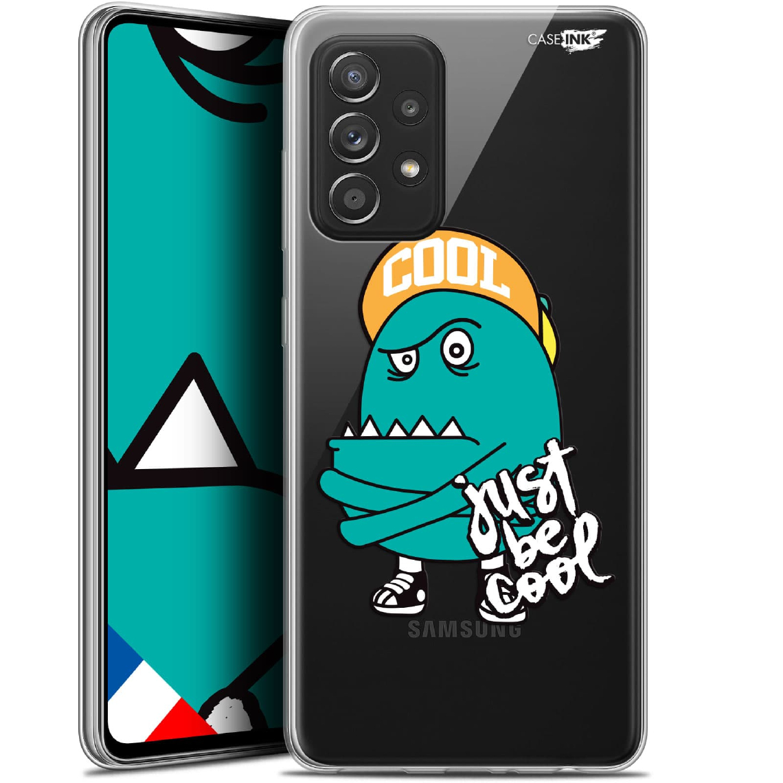 Caseink - Coque arrière Samsung Galaxy A52 5G (6.5 ) Gel HD [ Nouvelle Collection - Souple - Antichoc - Imprimé en France] Be Cool - Coque, étui smartphone