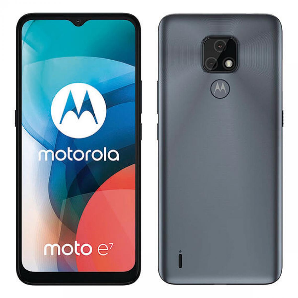 Motorola - Motorola Moto E7 2Go/32Go Gris (Mineral Gray) Dual Sim MC376 - Smartphone Android
