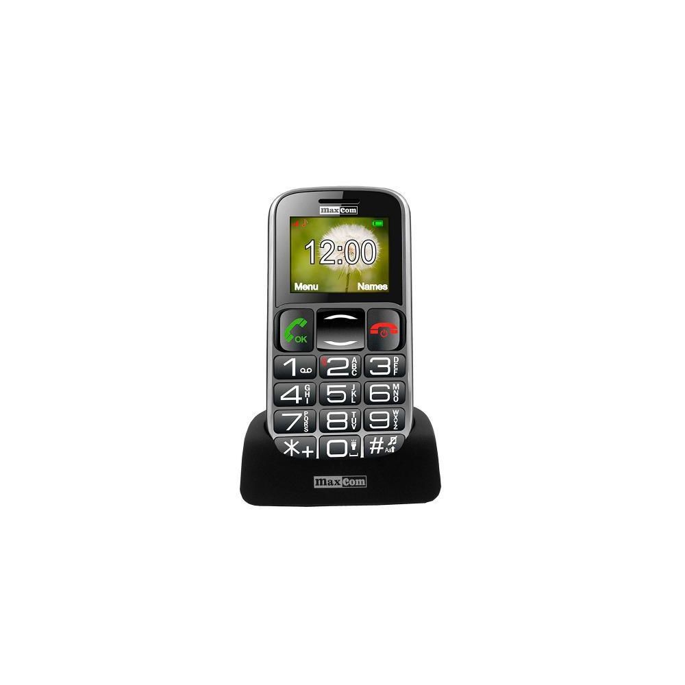 Maxcom - Maxcom Mm461 Negro Ma³vil Senior 1.8'' Con Bluetooth, Teclas Grandes Y Bota³n Sos - Smartphone Android