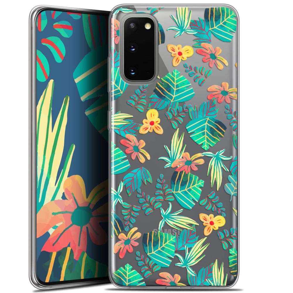 Caseink - Coque Pour Samsung Galaxy S20 (6.2 ) [Gel HD Collection Spring Design Tropical - Souple - Ultra Fin - Imprimé en France] - Coque, étui smartphone