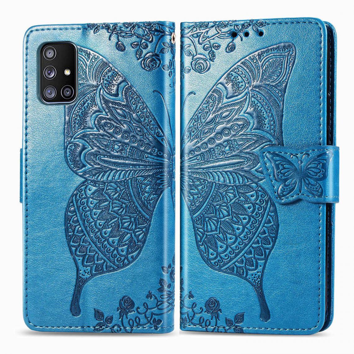 OtterBox - Samsung Galaxy A51 5G Housse Etui Coque de protection type portefeuille Papillon [Bleu] - Coque, étui smartphone