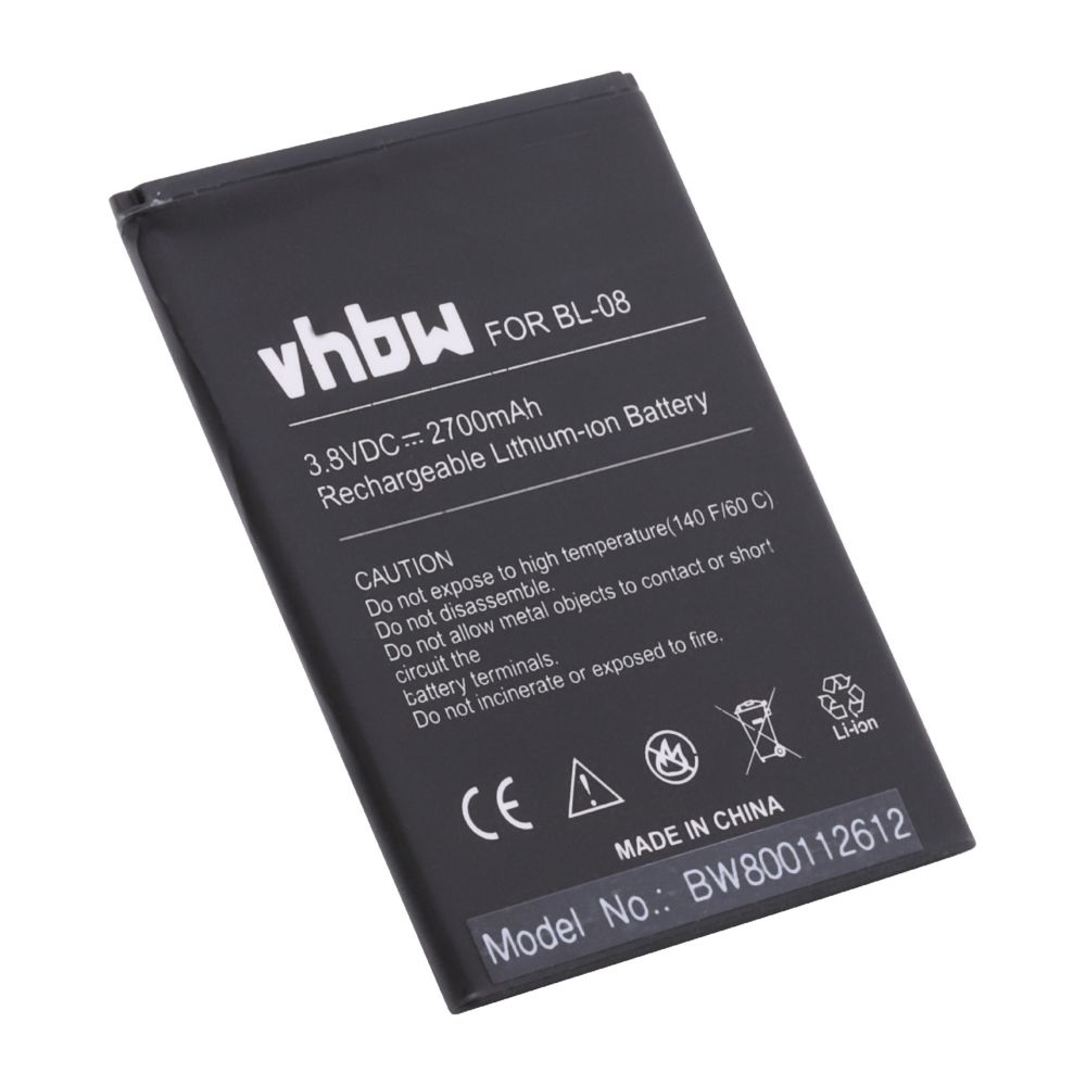 Vhbw - vhbw Li-Ion Batterie 2700mAh (3.8V) pour téléphone portable Smartphone THL 2015, 2015A comme BL-08. - Batterie téléphone