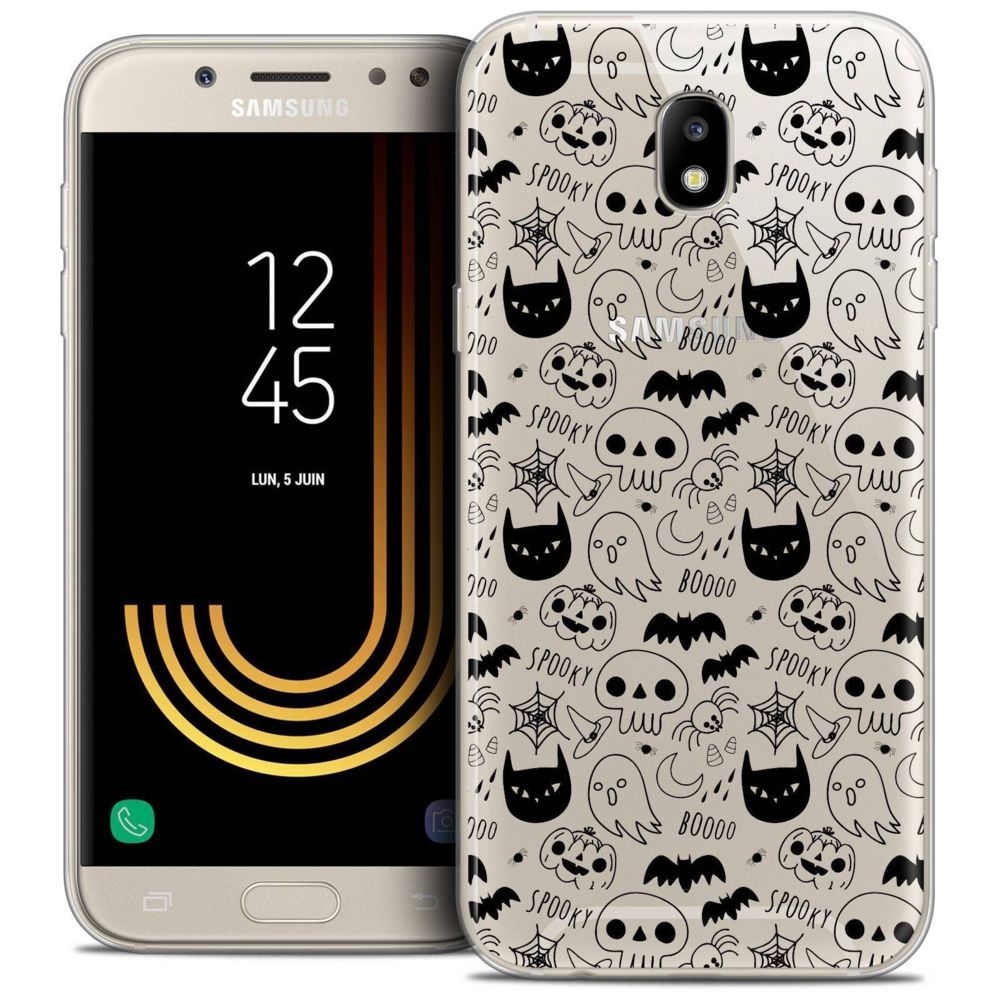 Caseink - Coque Housse Etui Samsung Galaxy J5 2017 J530 (5.2 ) [Crystal Gel HD Collection Halloween Design Spooky - Souple - Ultra Fin - Imprimé en France] - Coque, étui smartphone