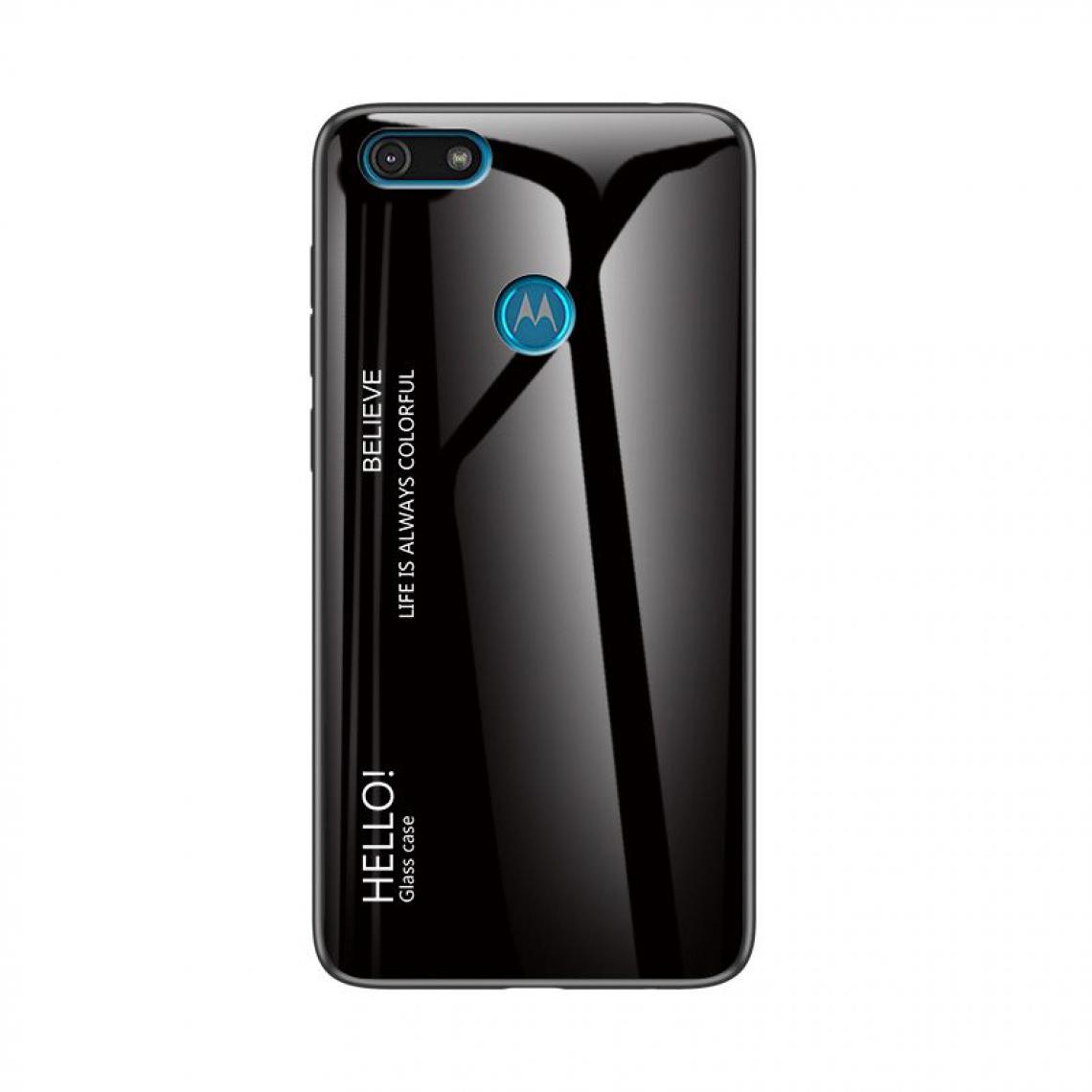OtterBox - Housse Etui Coque de protection pour Moto E6 Play Arriere Rigide dégradé [Noir] - Coque, étui smartphone