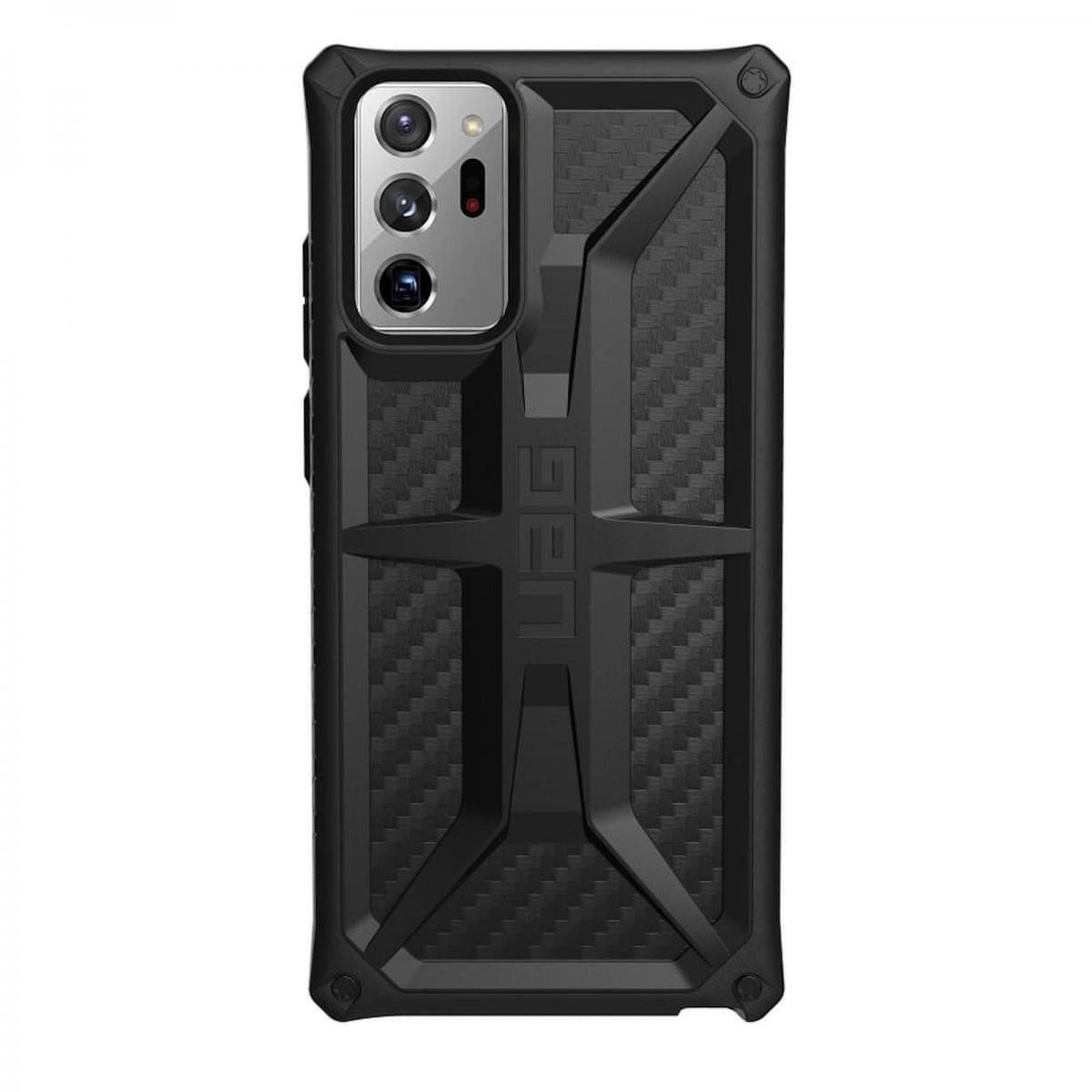 Caseink - Coque ( UAG ) Urban Armor Gear Monarch pour Samsung Note 20 ULTRA carbon fiber - Coque, étui smartphone
